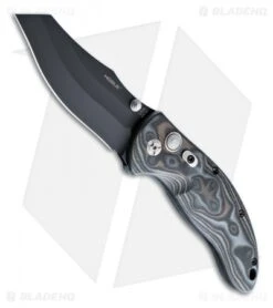 Hogue Knives EX04 Wharncliffe Knife Black/Gray G-Mascus (4" Plain) 34449