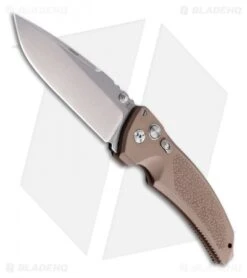 Knives Shop 7 Hogue Knives EX03 Knife Drop Point Matte Brown (4" Tumble Plain) 34353