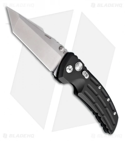 Hogue Knives EX01 Knife Black Aluminum Tanto Blade (4" Tumble Plain) 3 Hogue Knives EX01 Knife Black Aluminum Tanto Blade (4" Tumble Plain)