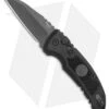 Hogue Knives A01 Microswitch Auto Knife Sig Medallion Wharncliffe (2.6" Black) -Sharp Blade Depot Hogue A01 Microswitch Wharncliffe Black Sig Medallion Black 16102 BHQ 100450 jr