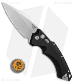 Hogue Knives EX-A05 Spear Point Automatic Knife Black (4" Stonewash) 34510 10 Hogue Knives EX-A05 Spear Point Automatic Knife Black (4" Stonewash) 34510 -Sharp Blade Depot Hogue Auto Black Spear Point plain BHQ 80665 er bottlecap