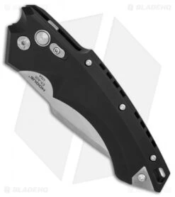 Hogue Knives EX-A05 Spear Point Automatic Knife Black (4" Stonewash) 34510 9 Hogue Knives EX-A05 Spear Point Automatic Knife Black (4" Stonewash) 34510 -Sharp Blade Depot Hogue Auto Black Spear Point plain BHQ 80665 er spine