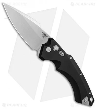Hogue Knives EX-A05 Spear Point Automatic Knife Black (4" Stonewash) 34510 3 Hogue Knives EX-A05 Spear Point Automatic Knife Black (4" Stonewash) 34510