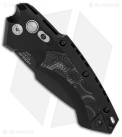 Hogue Knives EX-A05 Spear Point Automatic Knife Black G-Mascus (3.5" Black) 8 Hogue Knives EX-A05 Spear Point Automatic Knife Black G-Mascus (3.5" Black) -Sharp Blade Depot Hogue Auto Black spear point black blade BHQ 80673 er spine