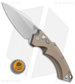 Hogue Knives EX-A05 Spear Point Automatic Knife FDE (4" Stonewash) 34514 10 Hogue Knives EX-A05 Spear Point Automatic Knife FDE (4" Stonewash) 34514 -Sharp Blade Depot Hogue Auto FDE Spear Point plain BHQ 80667 er bottlecap