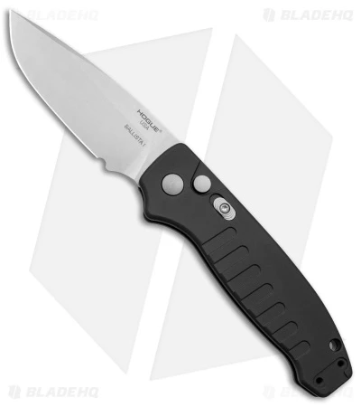 Hogue Ballista Drop Point Automatic Knife Matte Black (3.5" Tumbled) 64136 3 Hogue Ballista Drop Point Automatic Knife Matte Black (3.5" Tumbled) 64136