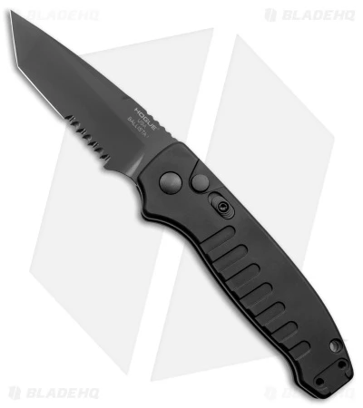 Hogue Ballista Tanto Automatic Knife Matte Black (3.5" Black Serr) 64120 3 Hogue Ballista Tanto Automatic Knife Matte Black (3.5" Black Serr) 64120
