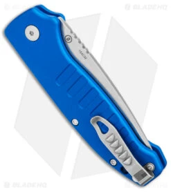 Hogue Ballista Drop Point Automatic Knife Matte Blue (3.5" Tumbled) 64133 8 Hogue Ballista Drop Point Automatic Knife Matte Blue (3.5" Tumbled) 64133 -Sharp Blade Depot Hogue Ballista Auto Matte Blue DP Tumbled BHQ 140240 jr side