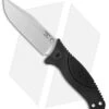 Hogue EX-F02 Clip Point Fixed Blade Black Polymer/Rubber (4.5" Stonewash) 35270 -Sharp Blade Depot Hogue EX F02 CP Black Polymer Rubber SW BHQ 54455 jr