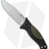 Hogue EX-F02 Clip Point Fixed Blade OD Green Polymer/Rubber (4.5" Stonewash)