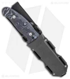 Hogue EX-F02 Clip Point Fixed Blade Black/Gray G10 (4.5" Stonewash) 35279 -Sharp Blade Depot Hogue Ex F02 4.5 Fixed Clip Point BHQ 82346 LS Side