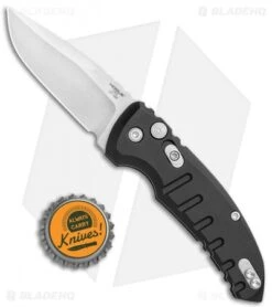 Hogue Knives A01 Microswitch Automatic Knife Black (2.6" Stonewash) 24110 -Sharp Blade Depot Hogue Knives A01 Microswitch Auto Black SW 24110 BHQ 78158 jr bottlecap