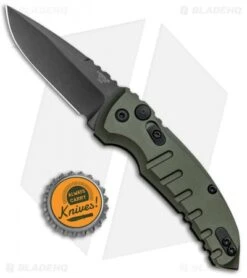 Hogue Knives A01 Microswitch Automatic Knife OD Green (2.6" Black) 24111 9 Hogue Knives A01 Microswitch Automatic Knife OD Green (2.6" Black) 24111 -Sharp Blade Depot Hogue Knives A01 Microswitch Auto OD Green Black 24111 BHQ 95382 jr bottlecap