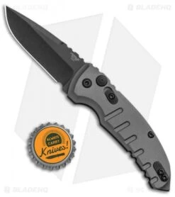 Hogue Knives A01 Microswitch Automatic Knife Gray (2.6" Black) 24114 -Sharp Blade Depot Hogue Knives A01 Microswitch Gray Black 24114 BHQ 94203 jr bottlecap
