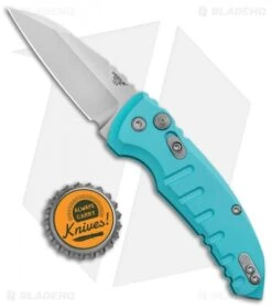 Hogue Knives A01 Microswitch Wharncliffe Automatic Knife Aqua (2.6" SW) 24103 -Sharp Blade Depot Hogue Knives A01 Microswitch Wharncliffe Auto Aqua SW 24103 BHQ 92702 jr bottlecap