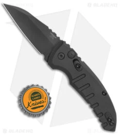 Hogue Knives A01 Microswitch Wharncliffe Automatic Knife Black (2.6" Black) -Sharp Blade Depot Hogue Knives A01 Microswitch Wharncliffe Auto Black Black BHQ 78914 jr bottlecap
