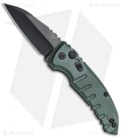 Hogue Knives A01 Microswitch Wharncliffe Automatic Knife OD Green (2.6" Black)