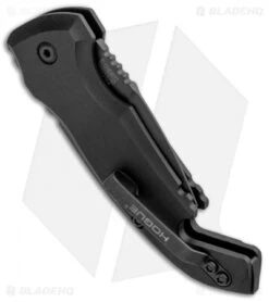 Hogue Knives CA Legal A01 Microswitch Automatic Knife Black (1.8" Black) -Sharp Blade Depot Hogue Knives CA Legal A01 Microswitch Auto Black Bottle Opener Black 24126 BHQ 92700 jr side