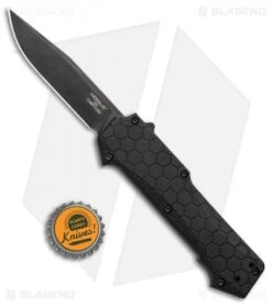 Hogue Knives Compound OTF Automatic Knife Clip Point Black (3.5" Black) 34036 9 Hogue Knives Compound OTF Automatic Knife Clip Point Black (3.5" Black) 34036 -Sharp Blade Depot Hogue Knives Compound OTF Auto CP Black Black 34036 BHQ 93915 jr bottlecap