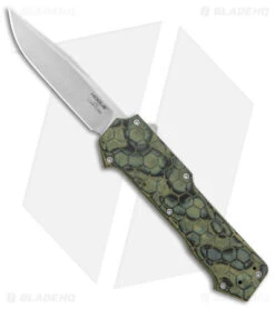 Hogue Knives Compound OTF Automatic Knife Clip Point Green (3.5" SW) 34038