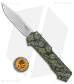 Hogue Knives Compound OTF Automatic Knife Clip Point Green (3.5" SW) 34038 -Sharp Blade Depot Hogue Knives Compound OTF Auto CP Green SW BHQ 93918 jr bottlecap