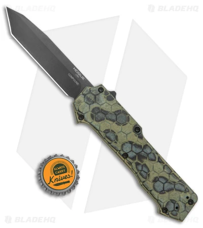 Hogue Knives Compound Tanto OTF Automatic Knife Green G-Mascus (3.5" Black) 6 Hogue Knives Compound Tanto OTF Automatic Knife Green G-Mascus (3.5" Black) - Image 4