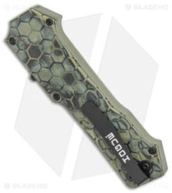 Hogue Knives Compound Tanto OTF Automatic Knife Green G-Mascus (3.5" Black) 8 Hogue Knives Compound Tanto OTF Automatic Knife Green G-Mascus (3.5" Black) -Sharp Blade Depot Hogue Knives Compound OTF Tanto Auto Green G Mascus Black BHQ 93913 jr side