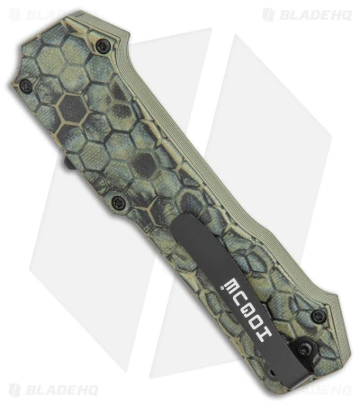 Hogue Knives Compound Tanto OTF Automatic Knife Green G-Mascus (3.5" Black) 5 Hogue Knives Compound Tanto OTF Automatic Knife Green G-Mascus (3.5" Black) - Image 3