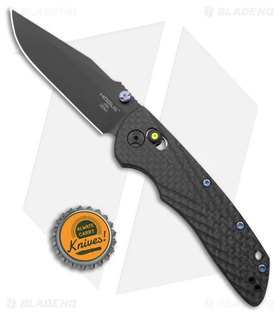 Hogue Knives Deka Clip Point Knife Black Carbon Fiber (3.25" Black DLC 20CV) 6 Hogue Knives Deka Clip Point Knife Black Carbon Fiber (3.25" Black DLC 20CV) - Image 4