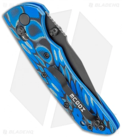Hogue Knives Deka Clip Point Pocket Knife Blue Lava G-Mascus (3.25" Black 20CV) 5 Hogue Knives Deka Clip Point Pocket Knife Blue Lava G-Mascus (3.25" Black 20CV) - Image 3