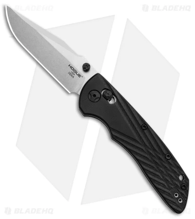 Hogue Knives Deka Clip Point Pocket Knife Black G-10 (3.25" Stonewash 20CV) 3 Hogue Knives Deka Clip Point Pocket Knife Black G-10 (3.25" Stonewash 20CV)