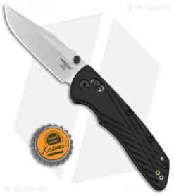 Hogue Knives Deka MagnaCut Clip Point Knife Black Polymer (3.25" Stonewash) -Sharp Blade Depot Hogue Knives Deka MagnaCut CP Black Polymer SW BHQ 140230 jr bottlecap