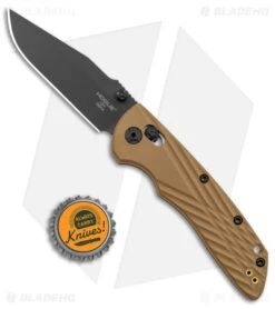 Hogue Knives Deka MagnaCut Clip Point Knife FDE Tan Polymer (3.25" Cerakote) -Sharp Blade Depot Hogue Knives Deka MagnaCut CP FDE Tan Polymer Black BHQ 140229 jr bottlecap