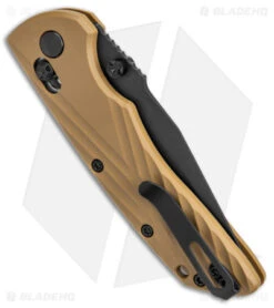 Hogue Knives Deka MagnaCut Clip Point Knife FDE Tan Polymer (3.25" Cerakote) -Sharp Blade Depot Hogue Knives Deka MagnaCut CP FDE Tan Polymer Black BHQ 140229 jr side