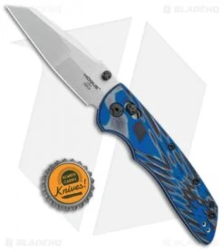 Hogue Knives Deka Wharncliffe Pocket Knife Blue Lava G-Mascus (3.25" SW 20CV) -Sharp Blade Depot Hogue Knives Deka Modified Wahrnliffe Blue Lava G Mascus Tumble 24263 BHQ 102927 jr bottlecap
