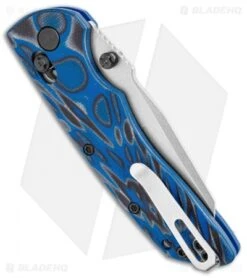 Hogue Knives Deka Wharncliffe Pocket Knife Blue Lava G-Mascus (3.25" SW 20CV) -Sharp Blade Depot Hogue Knives Deka Modified Wahrnliffe Blue Lava G Mascus Tumble 24263 BHQ 102927 jr side