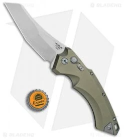 Hogue Knives EX-A05 Wharncliffe Automatic Knife OD Green (4" Stonewash) 34501 -Sharp Blade Depot Hogue Knives EX A05 Wharncliffe 4in Auto OD Green SW 34501 BHQ 100445 jr bottlecap