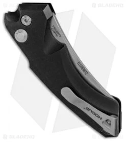 Hogue Knives EX-A05 Wharncliffe Automatic Knife Black (3.5" Stonewash) 34520 -Sharp Blade Depot Hogue Knives EX A05 Wharncliffe Auto Black SW 34520 BHQ 100447 jr side