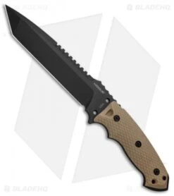 Hogue Knives EX-F01 Large Tanto Fixed Blade FDE G-10 (7" Black) 35108