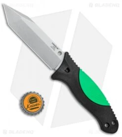 Hogue Knives EX-F02 Tanto Dive Knife Black/Green (4.5" Stonewash) 35265 -Sharp Blade Depot Hogue Knives EX F02 Tanto Black Green SW 35265 BHQ 81363 jr bottlecap