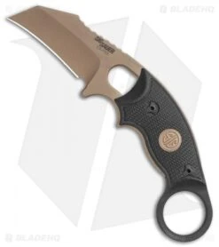 Hogue Knives EX-F03 Hawkbill Karambit Knife Tactical Black (2.25" FDE) 37320