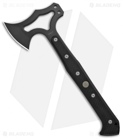 Hogue Knives EX-T01 Tomahawk Axe Black G-10 Sig Medallion (Gray) 2 Hogue Knives EX-T01 Tomahawk Axe Black G-10 Sig Medallion (Gray)