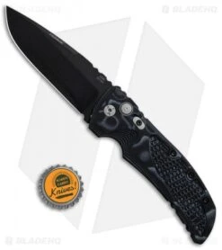 Hogue Knives EX-A01 Automatic Knife Black G-10 (4" Black) -Sharp Blade Depot Hogue Knives EX01 Auto DP Black G 10 Black Plain 34119 BHQ 9961 jr bottlecap
