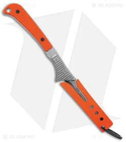 Hogue Knives Expel Scalpel Fixed Blade Knife Orange G-10 (2.5" Stonewash ) 35874 -Sharp Blade Depot Hogue Knives Expel Scalpel FBK Orange G10 2in SW BHQ 179506 td sheath