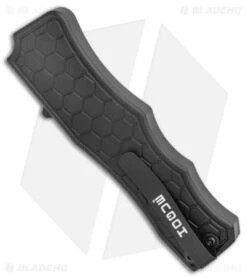 Hogue Knives Exploit OTF Automatic Knife Tanto Black (3.5" Black) 34046 -Sharp Blade Depot Hogue Knives Exploit OTF Auto Tanto Black No Black BHQ 93907 jr side