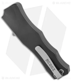 Hogue Knives OTF Automatic Knife Black (3.375" Stonewash) 34010 8 Hogue Knives OTF Automatic Knife Black (3.375" Stonewash) 34010 -Sharp Blade Depot Hogue Knives OTF Auto Black SW BHQ 50275 jr side