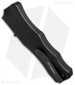 Hogue Knives OTF Automatic Knife Black (3.375" Black) -Sharp Blade Depot Hogue Knives OTF Black Black 34016 EXLALM BHQ 74106 jr side