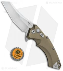 Hogue Knives X5 Wharncliffe Flipper Knife FDE (3.5" Stonewash) 34564 -Sharp Blade Depot Hogue Knives X 5 Wharncliffe Flipper FDE SW 3.5in 34564 BHQ 81369 jr bottlecap