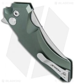 Hogue Knives X5 Wharncliffe Flipper Knife OD Green (3.5" Stonewash) 34561 -Sharp Blade Depot Hogue Knives X 5 Wharncliffe Flipper OD Green SW 3.5in 34561 BHQ 81368 jr side