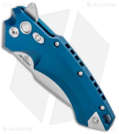 Hogue Knives X5 Flipper Knife Blue Aluminum (3.5" Stonewash) 34573 4 Hogue Knives X5 Flipper Knife Blue Aluminum (3.5" Stonewash) 34573 - Image 2